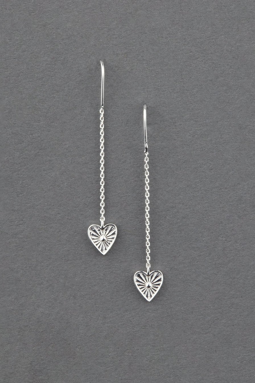 sterling silver heart threader